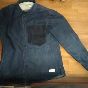 Adidas jean button up